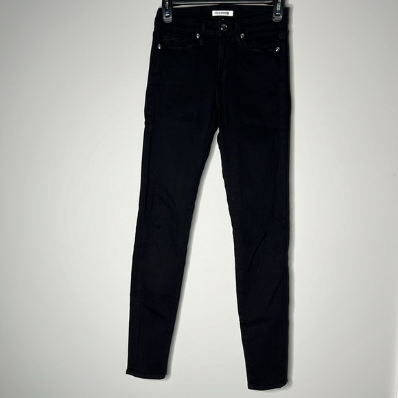 GOOD AMERICAN Good Legs Women’s Black Skinny Leg Jeans Size 0/25 - Picture 1 of 7